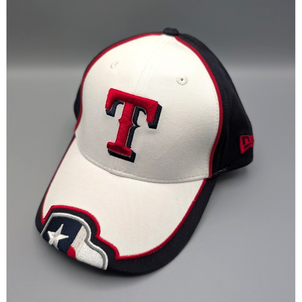 Texas Rangers New Era Fits Hat White/Blue Adjustable MLB Baseball Hat Cap New